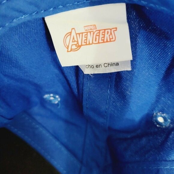Kids Marvel Adventures Snapback Hat Blue One Size Thor Hulk Captain America EUC - Picture 9 of 10